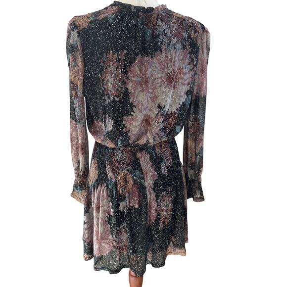 Bishop + Young Marmont Dress Enchanted Print Sheer Metallic Fairy Size XS - Picture 8 of 8